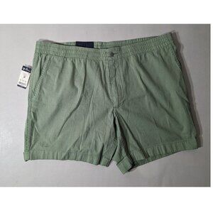 NEW Size 40 Men's Cremieux Atlantic Khaki Shorts 6" Inseam Drawstring C. Green